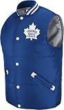 Mitchell & Ness Toronto Maple Leafs Royal Blue Tailgate Snap Vest Jacket (X-Large)