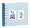 Photo and Footprint Baby Book - Blue