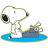 Snoopy Typewriter car bumper sticker decal 5" x 3"
