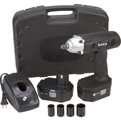Klutch Cordless Impact Wrench 24 Volt, 1/2in.