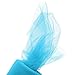 KING DO WAY Tulle Roll Spool 6''x50yd(6''x150') Wedding Party Decor,Lake Blue