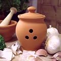Terracotta Garlic Pot