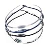 Phiten S-Type Silicone Titanium Rakuwa Necklace - Black - 17"
