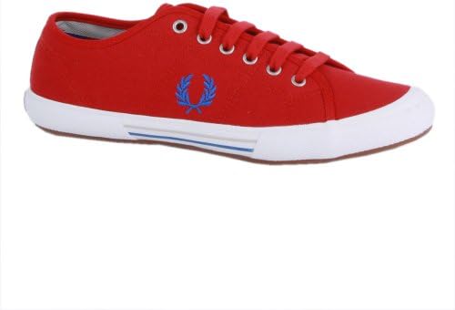 Fred Perry Vintage Tennis Canvas Red Mens Trainers Size 12 US