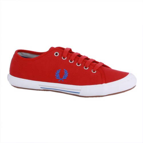 Fred Perry Vintage Tennis Canvas Red Mens Trainers Size 12 US