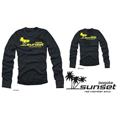 Bogota Sunset kokain LONGSLEEVE S - XXL schwarz/gelb vorne+hinten