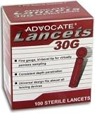 ADVOCATE Lancets 30G 100 Count