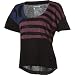 Hurley Womens Flagship Crop Tee - Black X Med Size