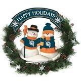 Florida Marlins Team Snowman 20 Christmas Wreath