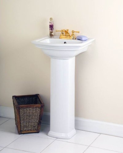 Barclay Washington 460 4-Inch Centerset Vitreous China Pedestal Sink On Sale