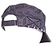 Olive & Pique Crystal Rhinestone Fleur De Lis Distressed Military Cadet Cap