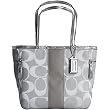 AUTHENTIC COACH SIGNATURE STRIPE SHOULDER TOTE 13280
