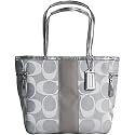 AUTHENTIC COACH SIGNATURE STRIPE SHOULDER TOTE 13280