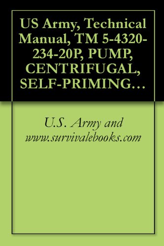 US Army, Technical Manual, TM 5-4320-234-20P, PUMP, CENTRIFUGAL, SELF-PRIMING; GASOLINE-ENGINE DRIVEN, 6-INCH GPM CAPACITY AT 60 FT HEAD, MODEL US90CCG-, ... military manauals, special forces