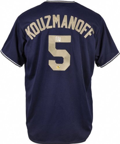 Kevin Kouzmanoff Autographed Jersey | Details: San Diego Padres, Blue Replica