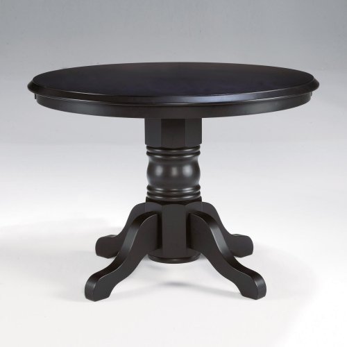 Home Styles 5178-30 Round Pedestal Dining Table- Black