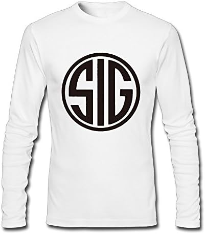 Long Sleeve Men' SIG SAUER Tshirt Colleges Shirts Printed 100% Cotton