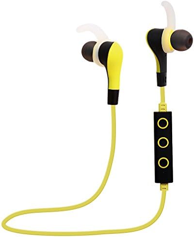 ADiPROD Wireless Bluetooth 4.1 Stereo Hifi Earphone With Mic For Gym Exercise (Yellow)