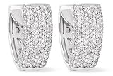 1 1/2 Carat Diamond 14K White Gold Earrings