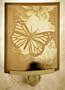 Butterfly Porcelain Lithophane Night Light Monarch Art