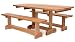 Western Red Cedar 3 Piece market Table and Benches