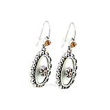 Victorian White Floral Earrings Mother of Pearl
