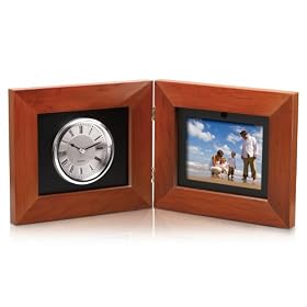 Coby DP-5588 5.6-Inch Clock and Digital Photo Frame with MP3 Player (Maple)