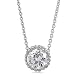 Sterling Silver Pendant 1.28ct Prong-Set Round Cubic Zirconia CZ Solitaire Pendant Necklace - Ideal Gift For Mother Day, Anniversary, Engagement, Wedding, Birthday, For Her image 1