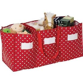 Red Spot Toy Tidy - Color: Red