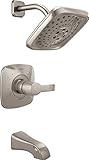 Delta Faucet T14452-SS Tesla Monitor 14 Series Tub & Shower Trim with H2Okinetic Technology, Stainle