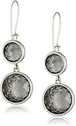 Kenneth Cole New York "Social Items" Faceted Bead Double Drop Earrings