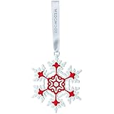 Wedgwood Snowflake Christmas Ornament, Red