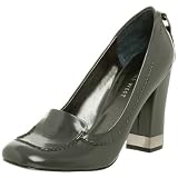 Nine West Womens Carved Pump,Grey,8 M