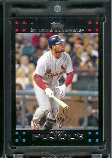 2007 Topps Limited Edition Albert Pujols St. Louis Cardinals Baseball Card #STL1 - Mint Condition - In Protective Display Case!
