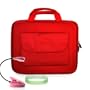 Amazon Kindle DX Hard Shell SLEEVE CASE Cover Pouch Carrying Bag with Extra Accessories Pocket-- RED + Pink Double Bright Amazon Kindle 2 LED Book Light + Vangoddy tm, Live*Laugh*Love wrist band!!!