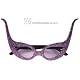 Damenbrille Glitterfledermaus in lila