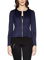 Lanti Chaqueta Chic Zipped (Azul Marino)