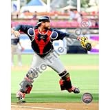 Brian McCann Braves Catching Action 8x10 Photo