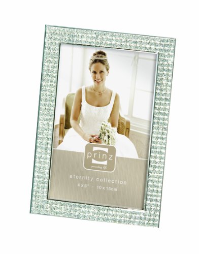 Prinz Sabrina 4 by 6-Inch Metal Frame, Silver