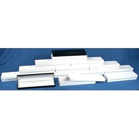 12 Bracelet Boxes Black Leather Showcase Gift Display