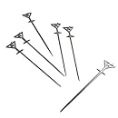 Prodyne Martini Glass Picks (Set of 6), Metallic