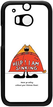 Distress Flares wow Black Hard Plastic Case Snap-On Protective Back Cover for HTC® One M8 by Clive Gardner + FREE Crystal Clear Screen Protector