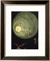 The Ascent of the Blessed, Detail from a Panel of an Alterpiece Thought to be of the Last Judgement Framed Art Poster Print by Hieronymus Bosch, 19x23