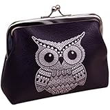 DZT1968&reg; Owl Design Mini Card Holder Handbag Coin Money Wallet