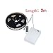 TEQIN 200CM 5050 Waterproof IP65 RGB LED Strip Lights with Battery Box Lamp 4.5V for Home Outdoor Lighting Craft Hobby Light Decoration