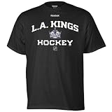 NHL Los Angeles Kings Authoritative Black Short Sleeve Tee (Black, X-Large)