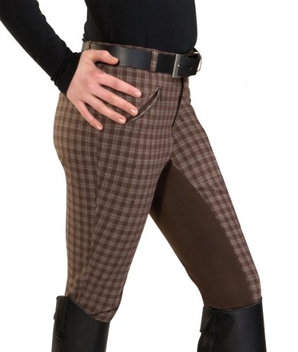 PFIFF Vollbesatzhose Lena kariert, kariert-braun/beige, 140, 100821-117-140 Preisvergleich