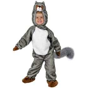Child's Squirrel Costume (Size: Small 4-6)