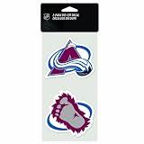 NHL Colorado Avalanche 4-by-8 Die Cut Decal