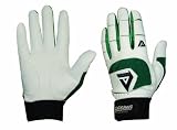Akadema Sheepskin Leather Batting Gloves - Green-White